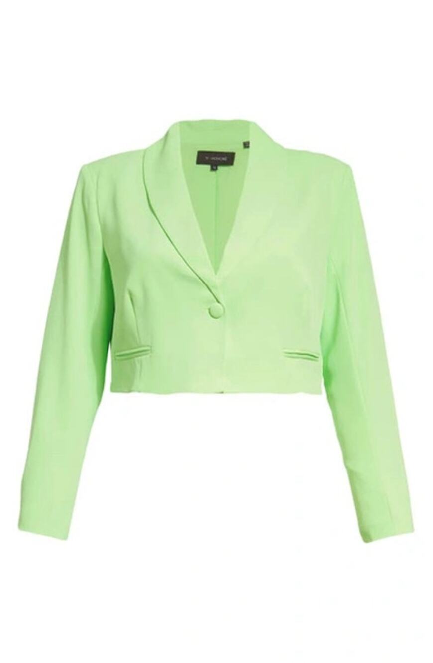 11 Honoré ARIEL CROP BLAZER IN PARADISE GREEN size 20